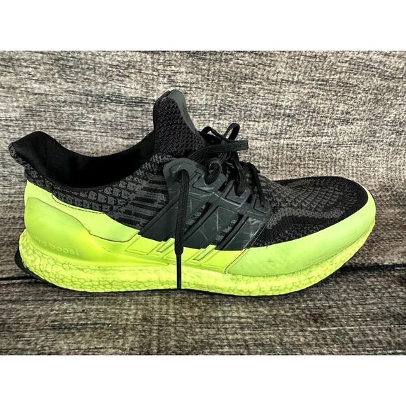 Adidas Ultraboost 5.0 Dna Black Solar Yellow Shoes Men's Size 12 H68071 - Picture 8 of 10